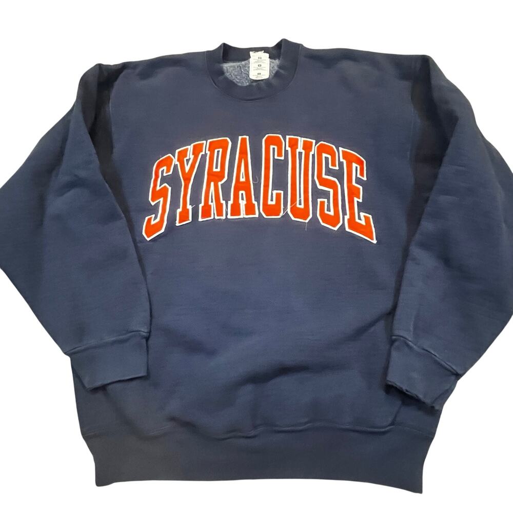 Syracuse University Crewneck Sweatshirt Retro College Sports Pullover Men XL‎